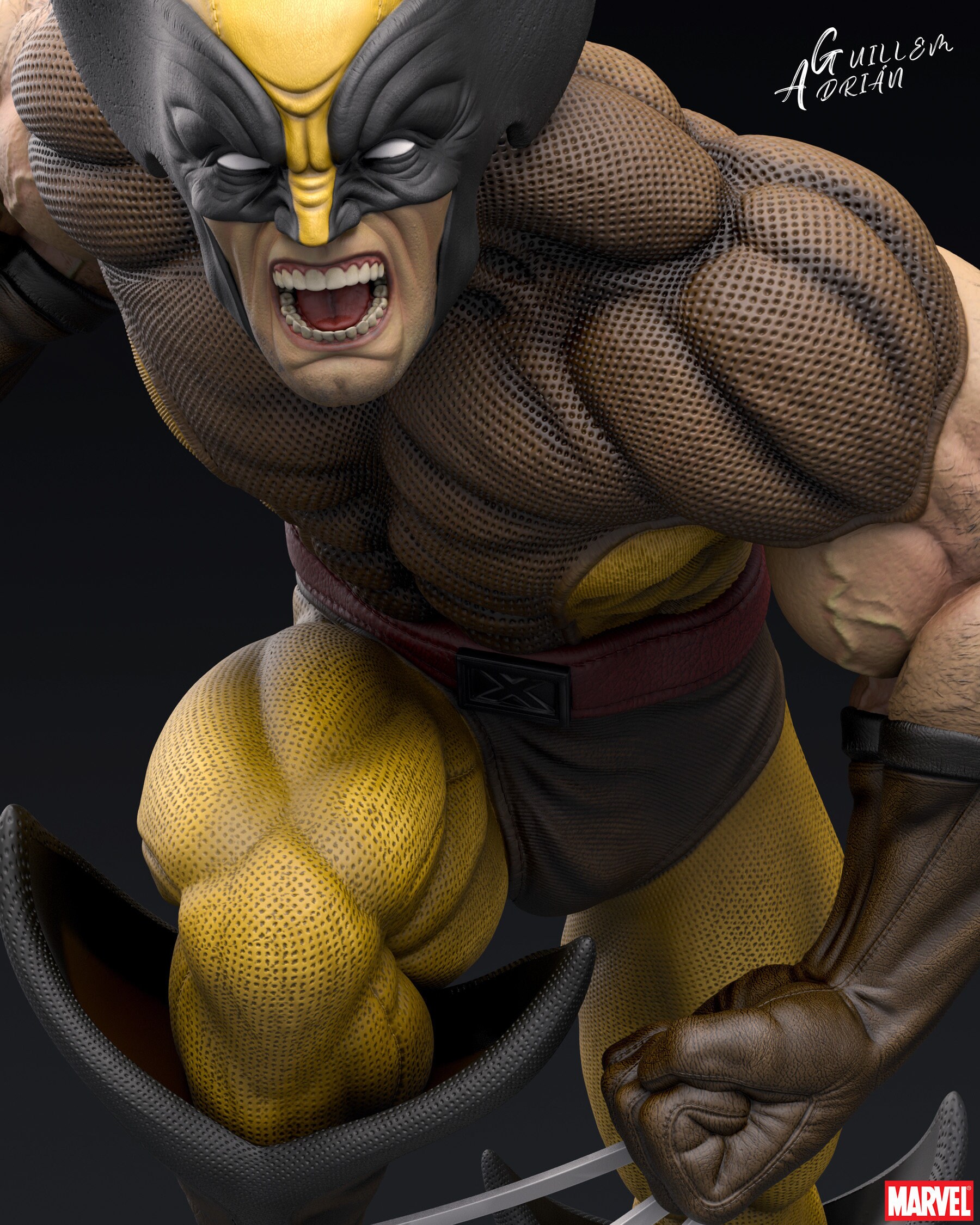 Wolverine HQ 3d Model OBJ print file Etsy