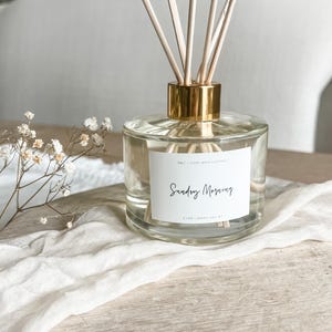 Sunday Morning Reed Diffuser - 6 oz Scent Diffuser - Home Fragrance