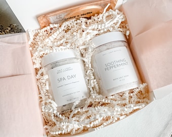 Bath Salts, Clean Bath Salts, Bath Salt Jars, Natural Bath Salts, Luxury Bath, Bridesmaid Gifts, Bath Salts Gifts, Bath Salt Gift Box