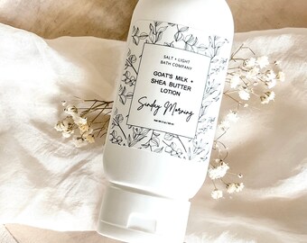 Goat Milk Hand & Body Lotion, Shea Butter, Calming Scents (2oz)