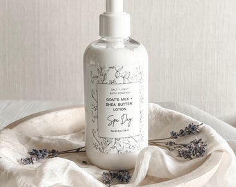 Goat Milk Lotion, Hand & Body Goat Milk Lotion, Goat Milk Moisturizing Lotion, Paraben Free Lotion, 8oz Goat Milk Body Lotion, Lavender