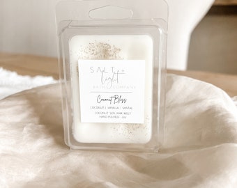 Coconut Bliss Soy Wax Melt, Creamy Coconut Scent, 2.5 oz