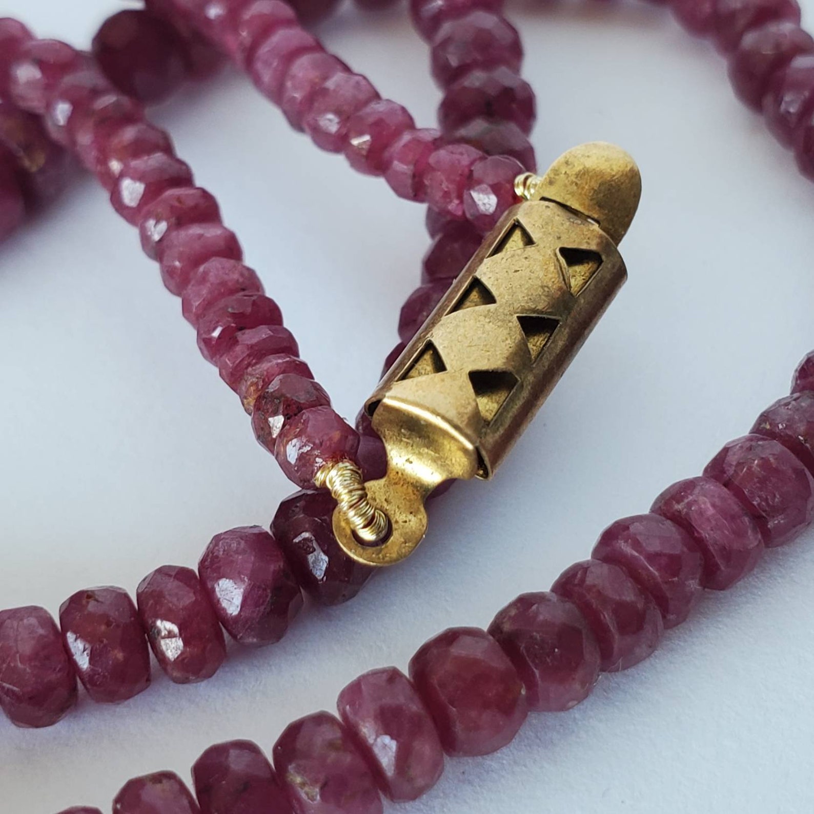 Traditional Ruby Beads Necklace Indian Designs Indian ruby necklace | Etsy