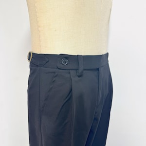 Pantalon ample en coton délavé pour homme, Pantalon décontracté en coton avec plis, Pantalon gurkha taille haute à ourlet roulé, Cadeau pour mari