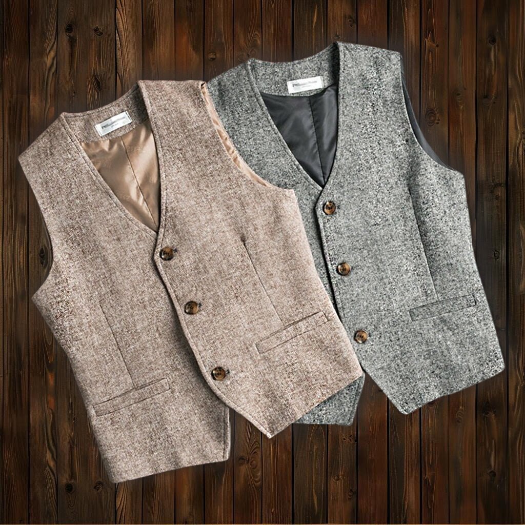 5 Colors Casual Cotton Linen Vest, Summer Men Cotton Linen