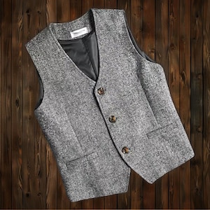 Chaleco de lino informal de verano, chaleco de lino y algodón sencillo para hombre, chaleco de lino y algodón ajustado de talla grande, chaleco de lino y algodón de 5 colores Gris