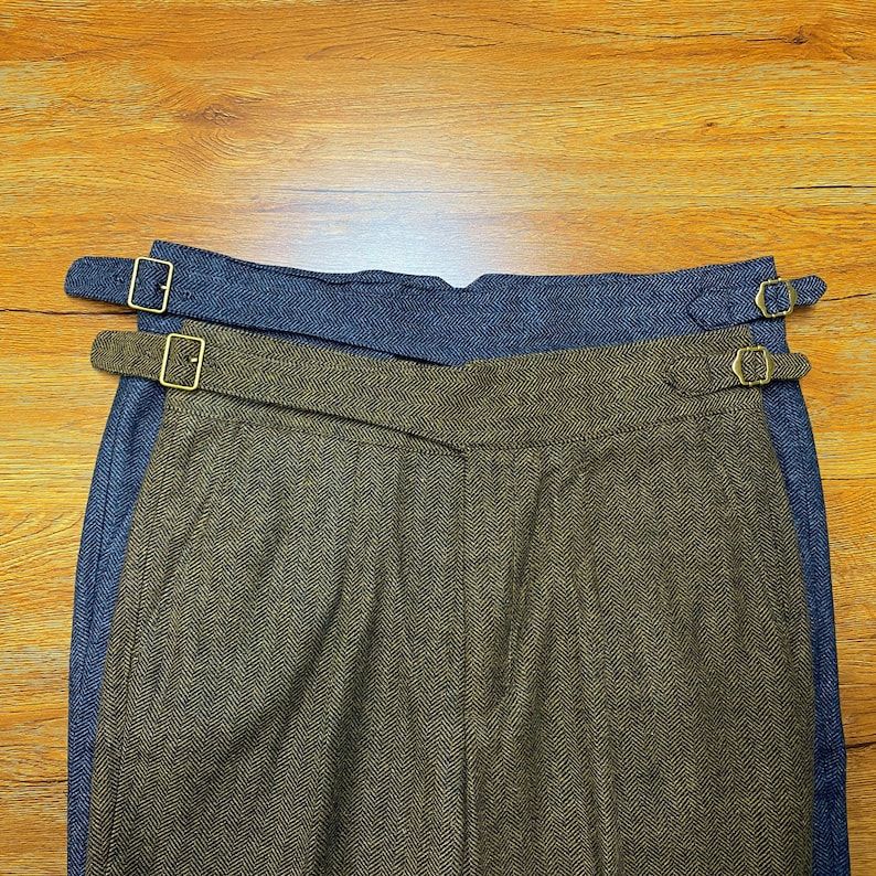 Men Wool Pants With Pleats, Classic Texture Wool Pants, Cozy Woolen