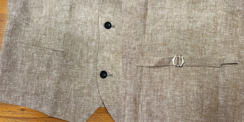 Chaleco de lino informal de verano, chaleco de lino y algodón sencillo para hombre, chaleco de lino y algodón ajustado de talla grande, chaleco de lino y algodón de 5 colores imagen 6