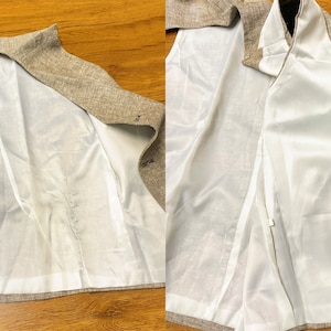 Chaleco de lino informal de verano, chaleco de lino y algodón sencillo para hombre, chaleco de lino y algodón ajustado de talla grande, chaleco de lino y algodón de 5 colores imagen 5