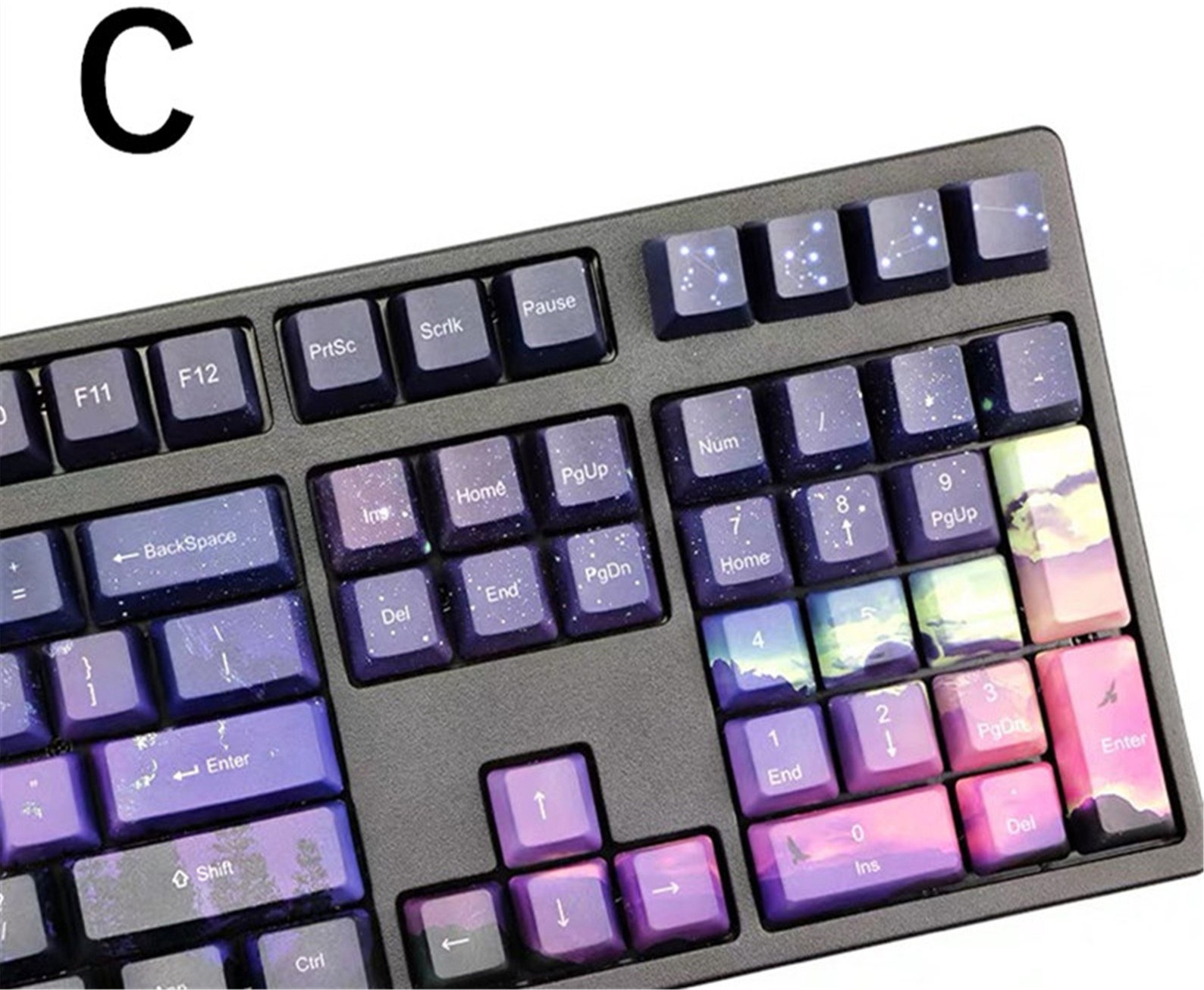 Galactic OEM Keycaps Set Resin 64/87/98/104 KeyCaps Artisan Etsy