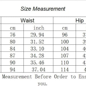 Puede incluir: Tabla de tallas para ropa con medidas en pulgadas y cent&iacute;metros. La tabla incluye las tallas S, M, L, XL, 2XL y 3XL. Se proporcionan medidas para la longitud, la cintura, la cadera y la circunferencia del muslo.