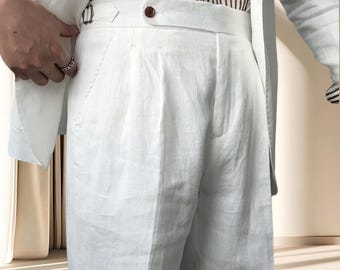 True Vintage 50s US Navy White Cotton Sailor's Bell Bottom Baggy