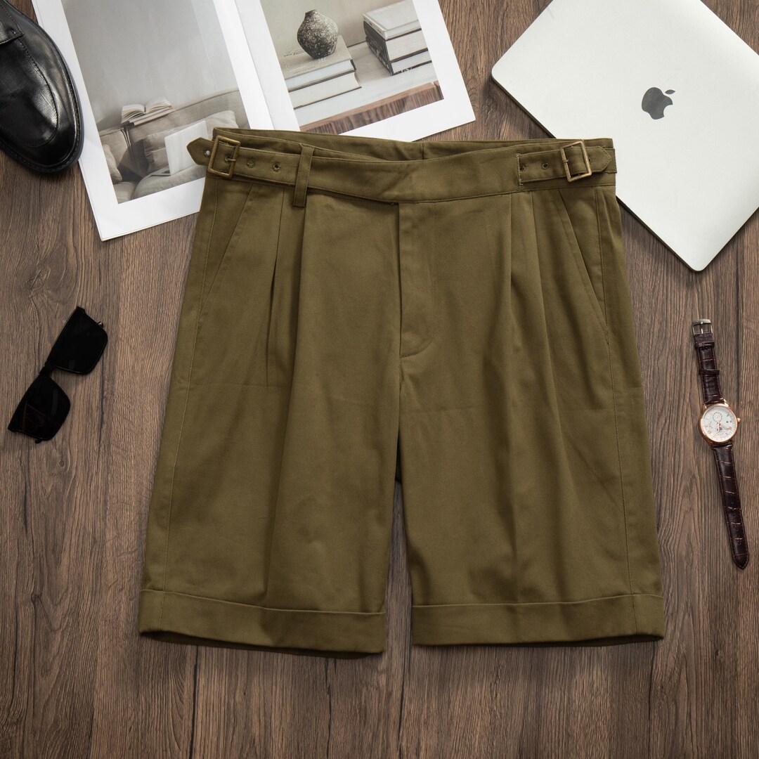 Army Green Woven Shorts main image 1
