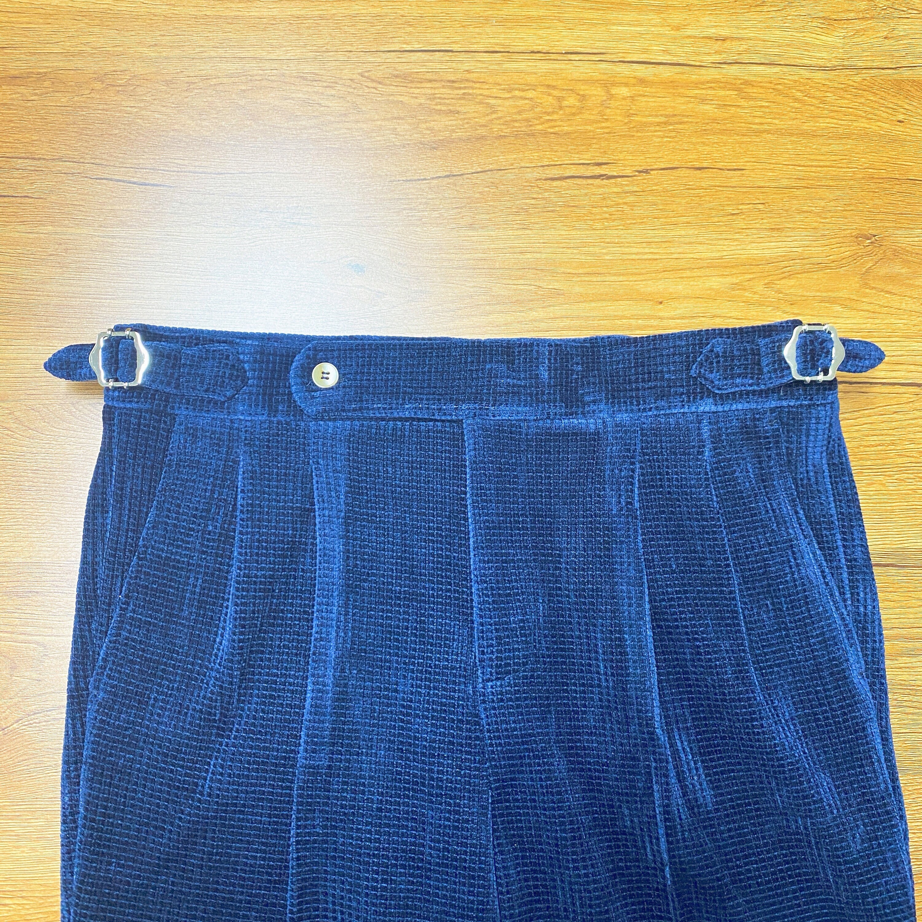 Autumn Winter Thickened Corduroy Pants, Men Corduroy Pants with Pleats, Vintage Warm Corduroy Pants, High Waisted Gurkha Pants