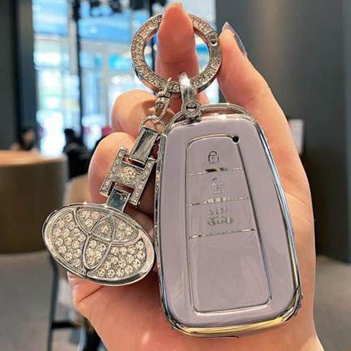 Diamond Toyota Car Key Cover/ Soft Car Key Case/ TPU Key Fob Etsy