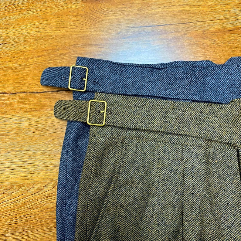 Men Wool Pants With Pleats, Classic Texture Wool Pants, Cozy Woolen