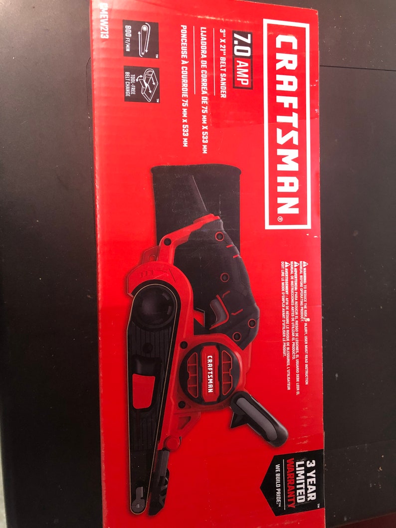 Vacuum Attachment for Craftsman 3x21 Belt Sander 3d Printed Part Etsy