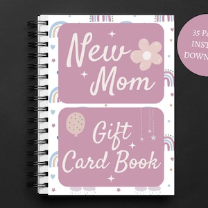 Neue Mom Geschenkkarte Buch | Baby-Dusche-Geschenk | Druckbare Geschenk Karte Buch | Baby-Dusche-Geschenk für sie, neue Mutter Geschenk, Geschenkkarte Buch, printable