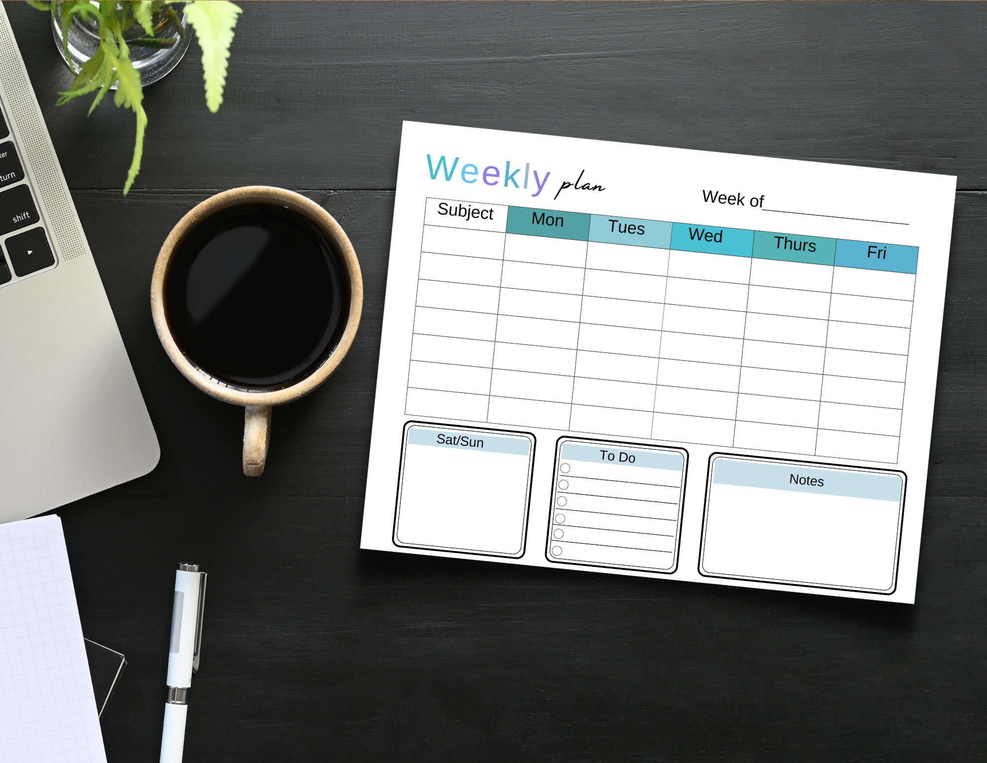 Homeschool Weekly Schedule Printable Homeschool Planner - Etsy