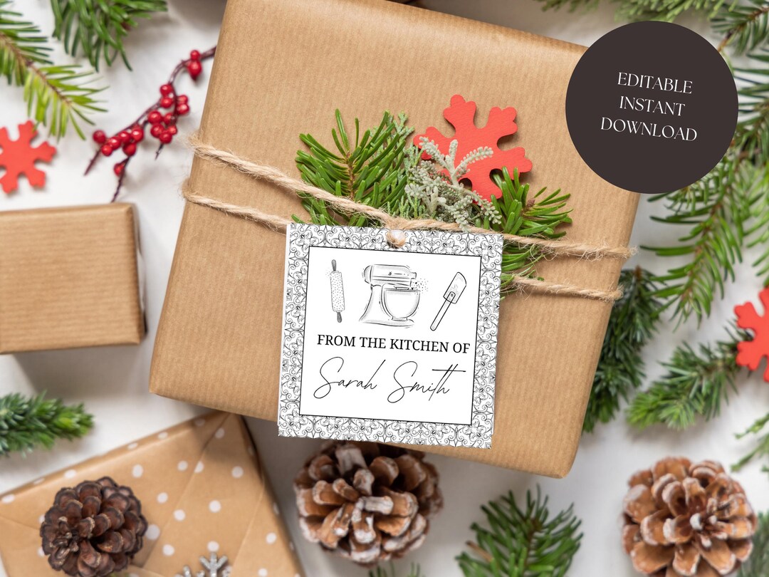 From the Kitchen of Personalized Tags ,printable Gift Tag,gift for Cook ...