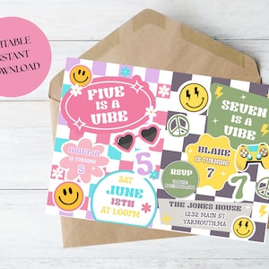 Boy Girl Siblings Double Birthday Invitation, Joint Birthday Invitation for Girl and Boy Birthday Girl Boy Joint Birthday Party Invitation