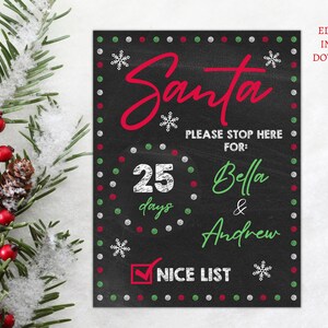 Christmas Countdown Sign, Days Until Christmas Sign, Early Christmas Countdown, Days Until Christmas Sign,Printable christmas countdown