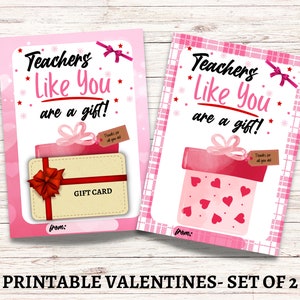 Lehrer-Valentinstag-Geschenk-Kartenhalter DRUCKBARE SOFORTIGER DOWNLOAD, Lehrer-Valentinstag-Karte, druckbare Valentinsgrüße, Klasse Valentinsgrüßen