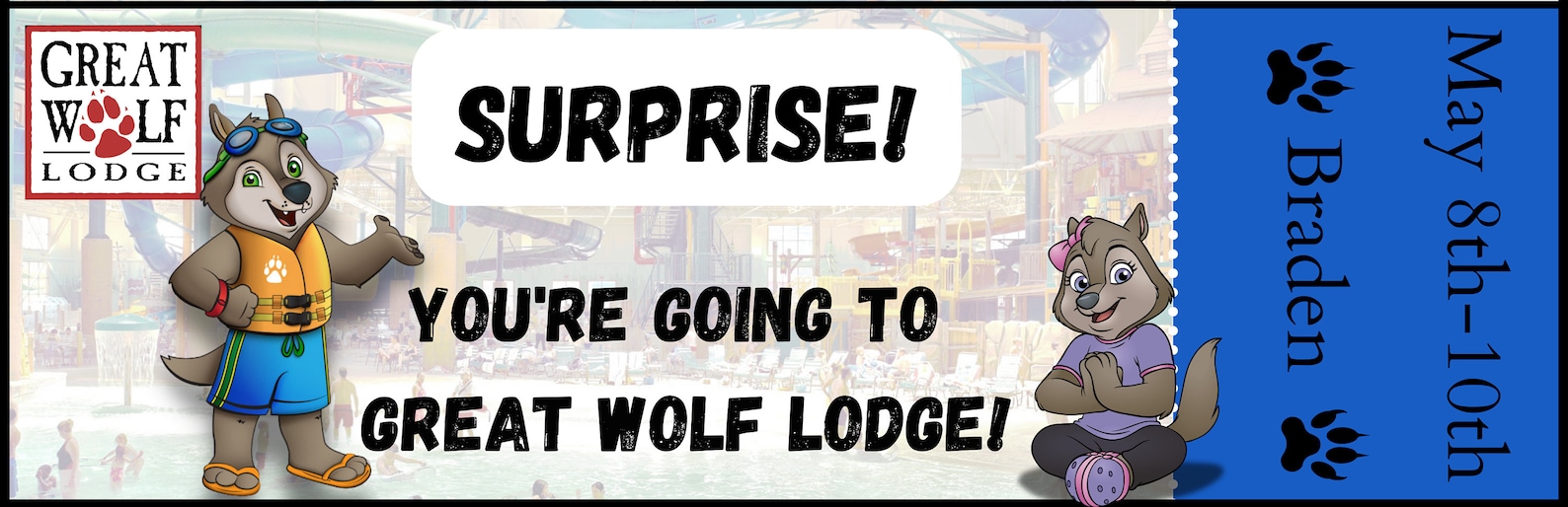 Great Wolf Lodge Ticket Great Wolf Lodge Surprise Ticket Etsy Australia