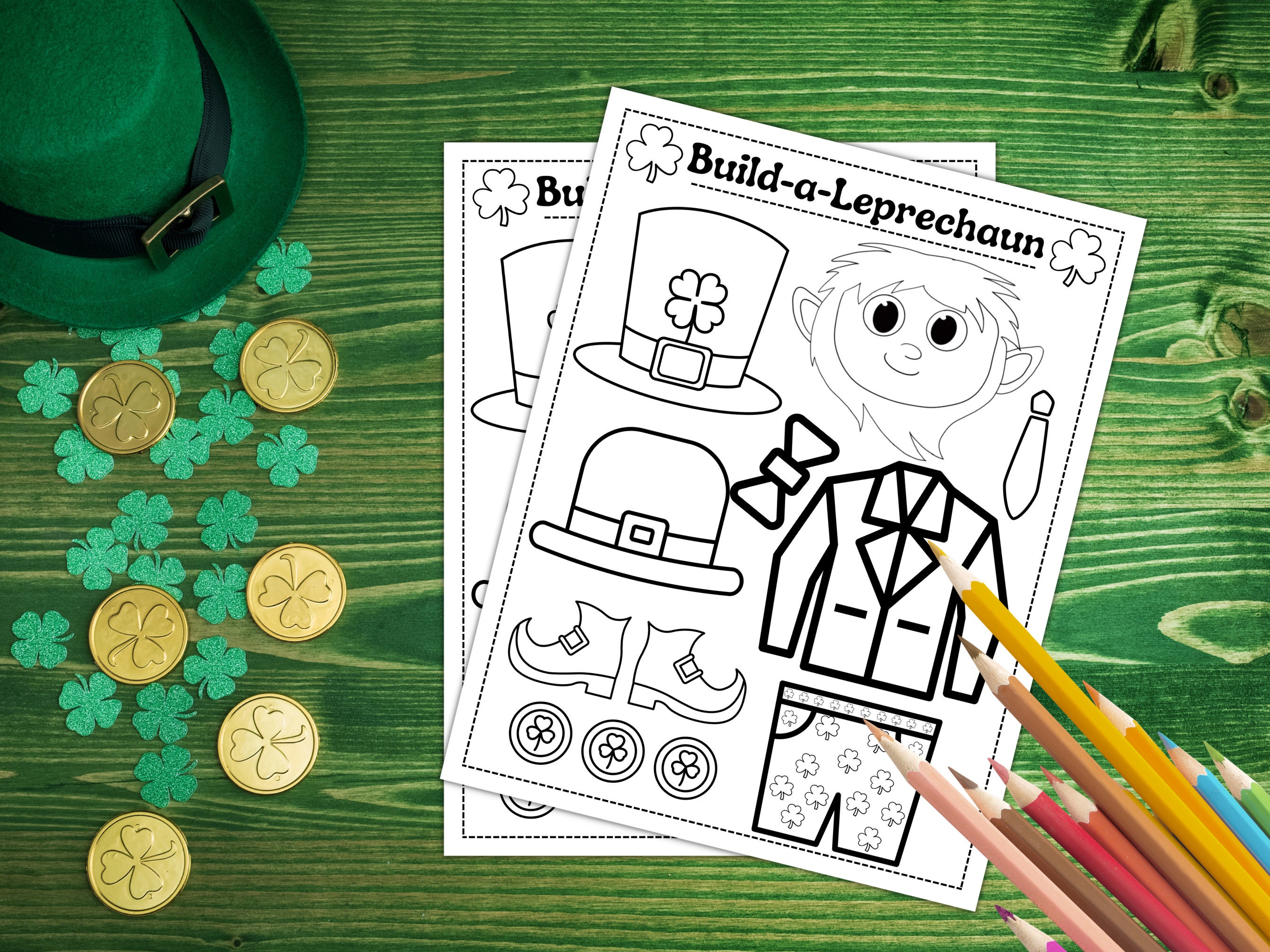 St. Patrick's Cut and Paste Printable - "st. PATRICKS Crafts ...
