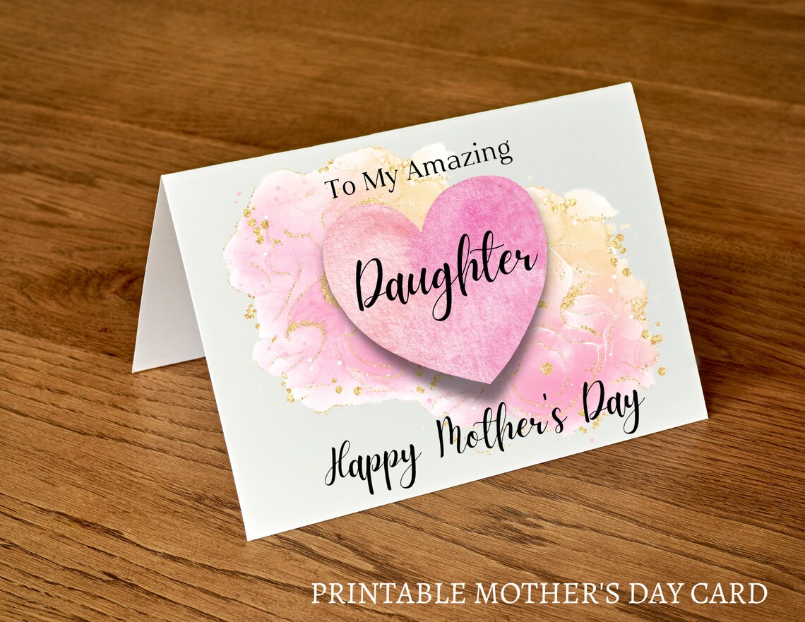 Mother's Day Card for Daughter, Amazing Daughter Mothers Day Card ...