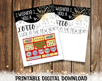 Christmas Wishing you a Lotto Holiday Cheer Gift Tag, Appreciation Gift Tags, Lottery Ticket Christmas Gift Tag, INSTANT DOWNLOAD EDITABLE