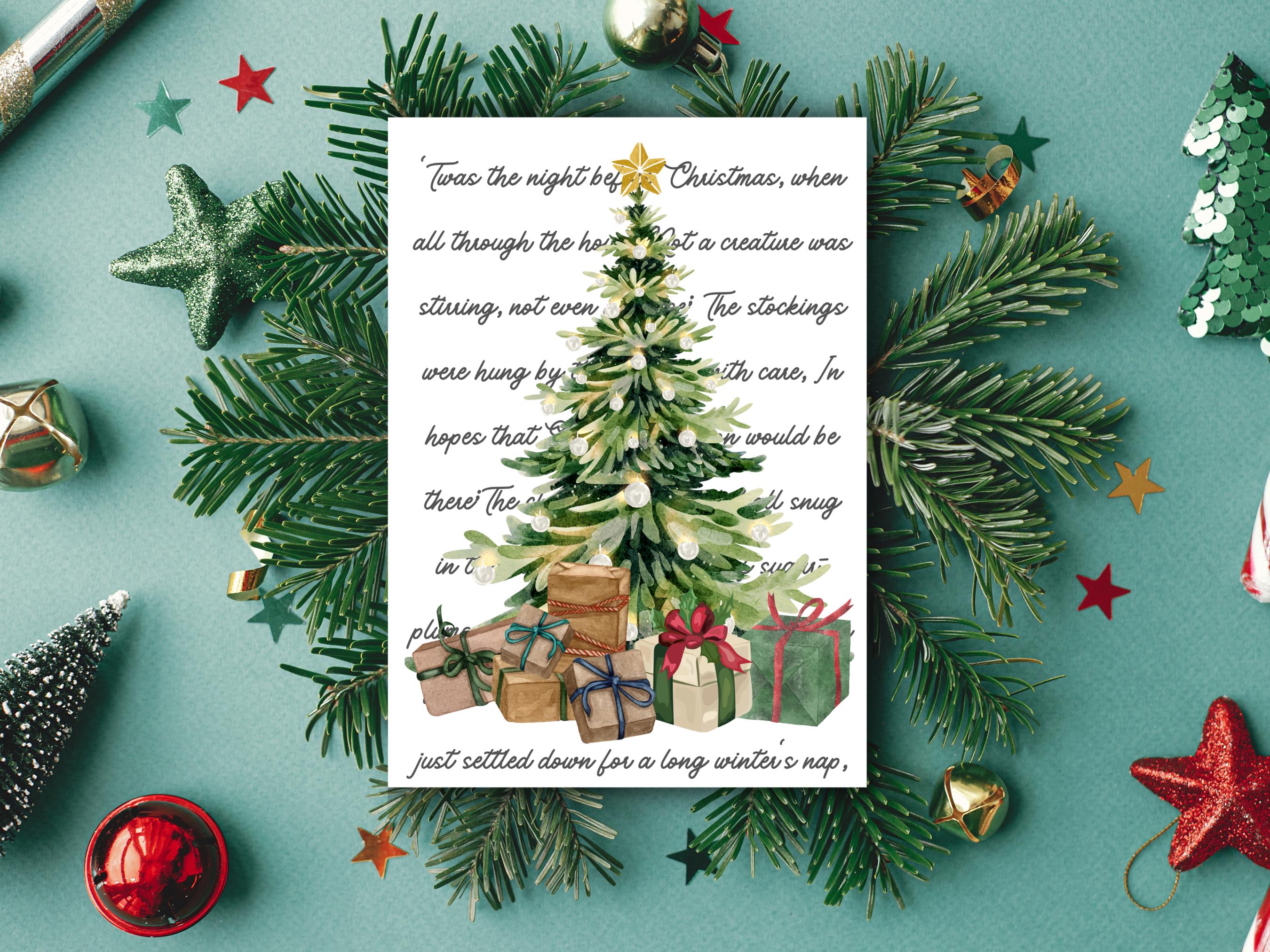 Biglietto Di Natale Hunts England, Formato Quadrato 148 Mm, Con Busta Marrone, Collezione Notte Stellata - 6