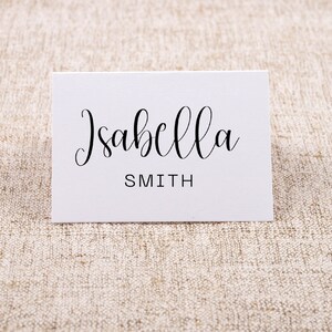 Elegantes tarjetas de nombre de boda Templet, Imprimible, 100% Editable, Lugar, Escord, Plano y Plegado, Descarga Digital, Autoedición, Placecard