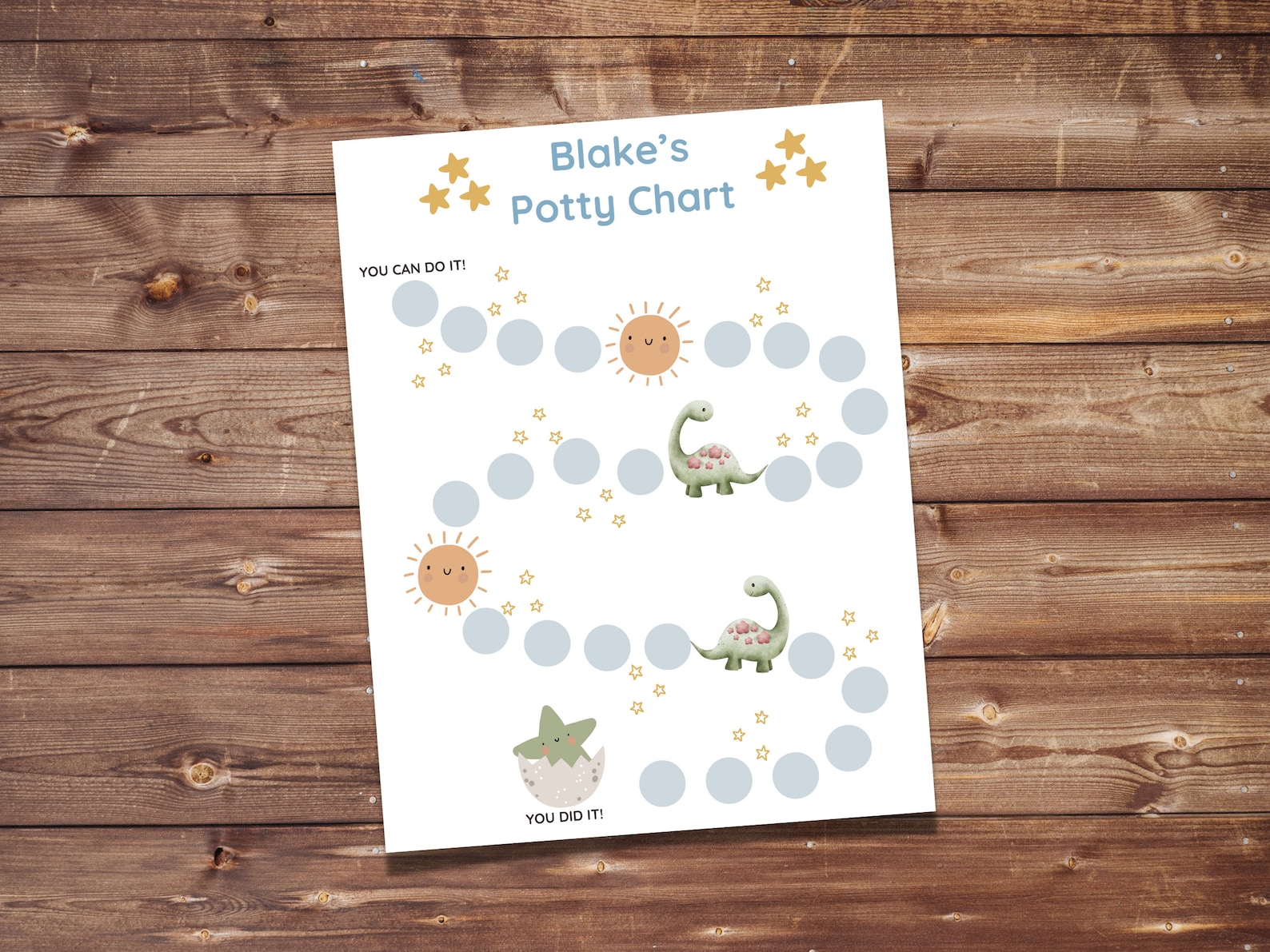 Editable Potty Chart | Potty Training Chart | Custom Sticker Chart ...