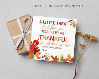Fall Thank You Tags, Fall Appreciation Tags, Staff Appreciation, Teacher Gift, Thanksgiving Tags, Employee Team Thank You For All You Do Tag