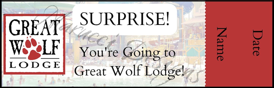 Buy Great Wolf Lodge Ticket Great Wolf Lodge Surprise Ticket Online In 