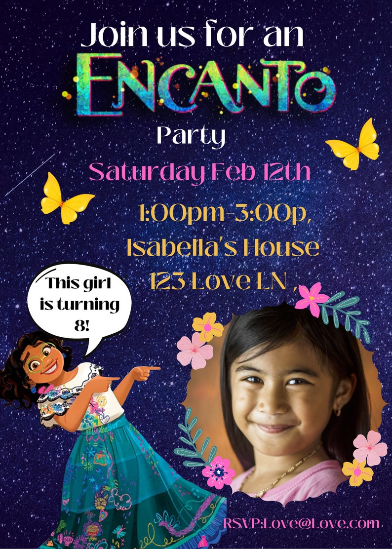 Encanto Birthday Invitation Printable Encanto Birthday - Etsy Finland