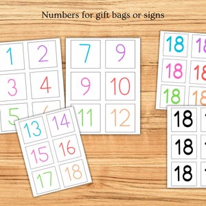 18 Things That You Can Do When You're 18, 18th Birthday Party Gift Tag Set, Cheers to 18 Years Daughter Son or Friend Birthday Gift Idea image 4