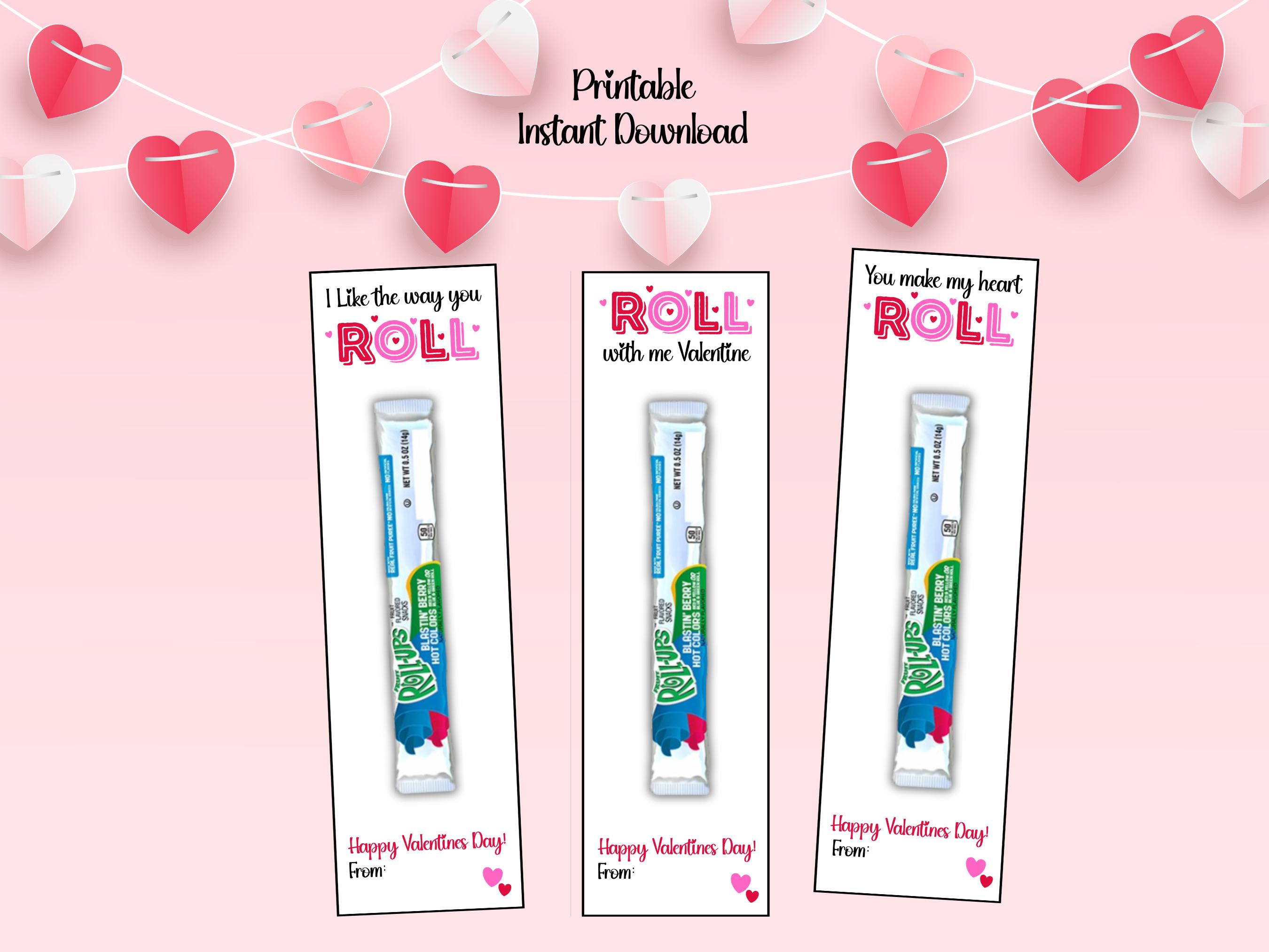 Kids Classroom Valentine, Printable Valentines Cards | Fruit Roll Ups ...