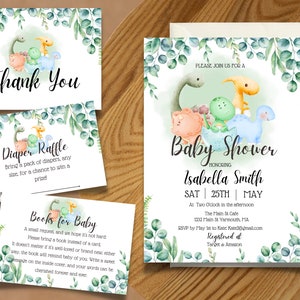 Dinosaur Baby Shower Bundle, Dinosaur Baby Shower, Dinosaur Baby Shower Invitation, Dinosaur Baby Shower Games, Baby Shower Boy