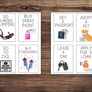 18 Things That You Can Do When You're 18, 18th Birthday Party Gift Tag Set, Cheers to 18 Years Daughter Son or Friend Birthday Gift Idea image 5