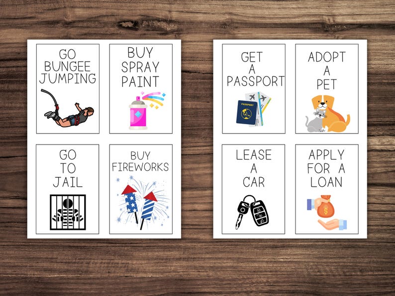 18 Things That You Can Do When You're 18, 18th Birthday Party Gift Tag Set, Cheers to 18 Years Daughter Son or Friend Birthday Gift Idea image 5