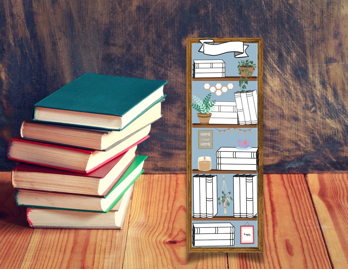 Printable Bookmark Book Tracker Downloadable Bookmarks - Etsy