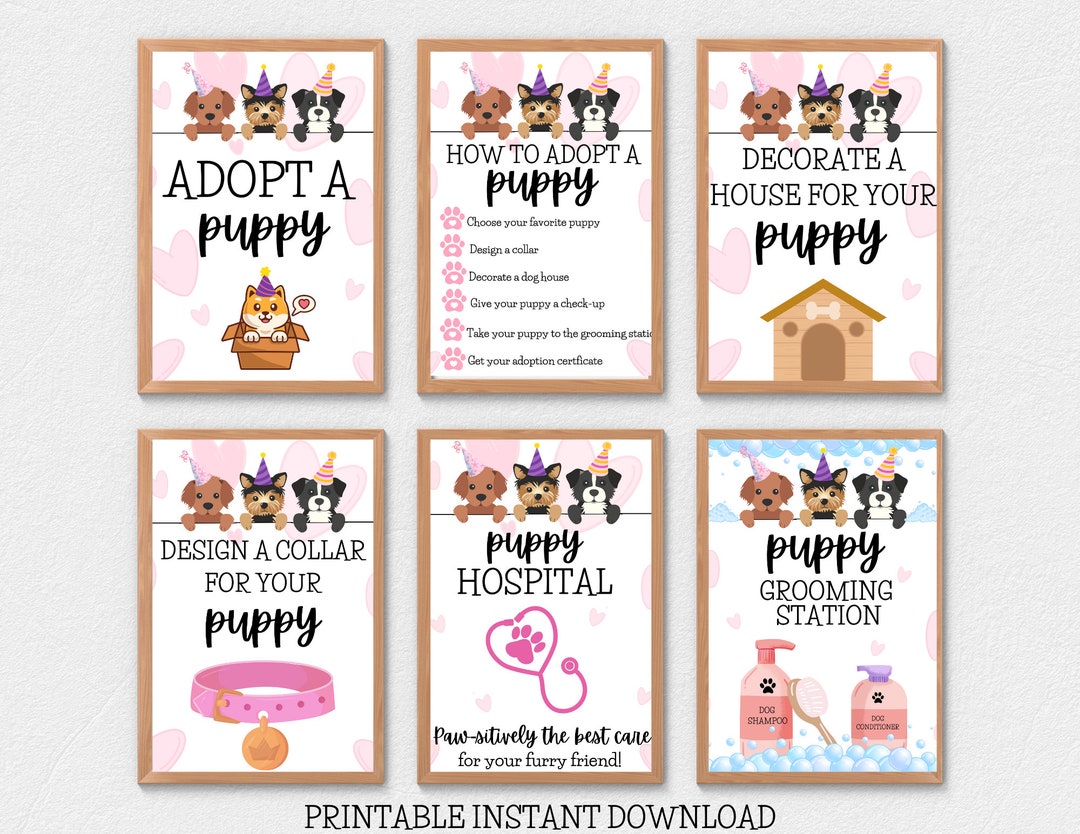 Puppy Party Games, Adopt a Puppy Party, Dog Adoption Birthday Party ...
