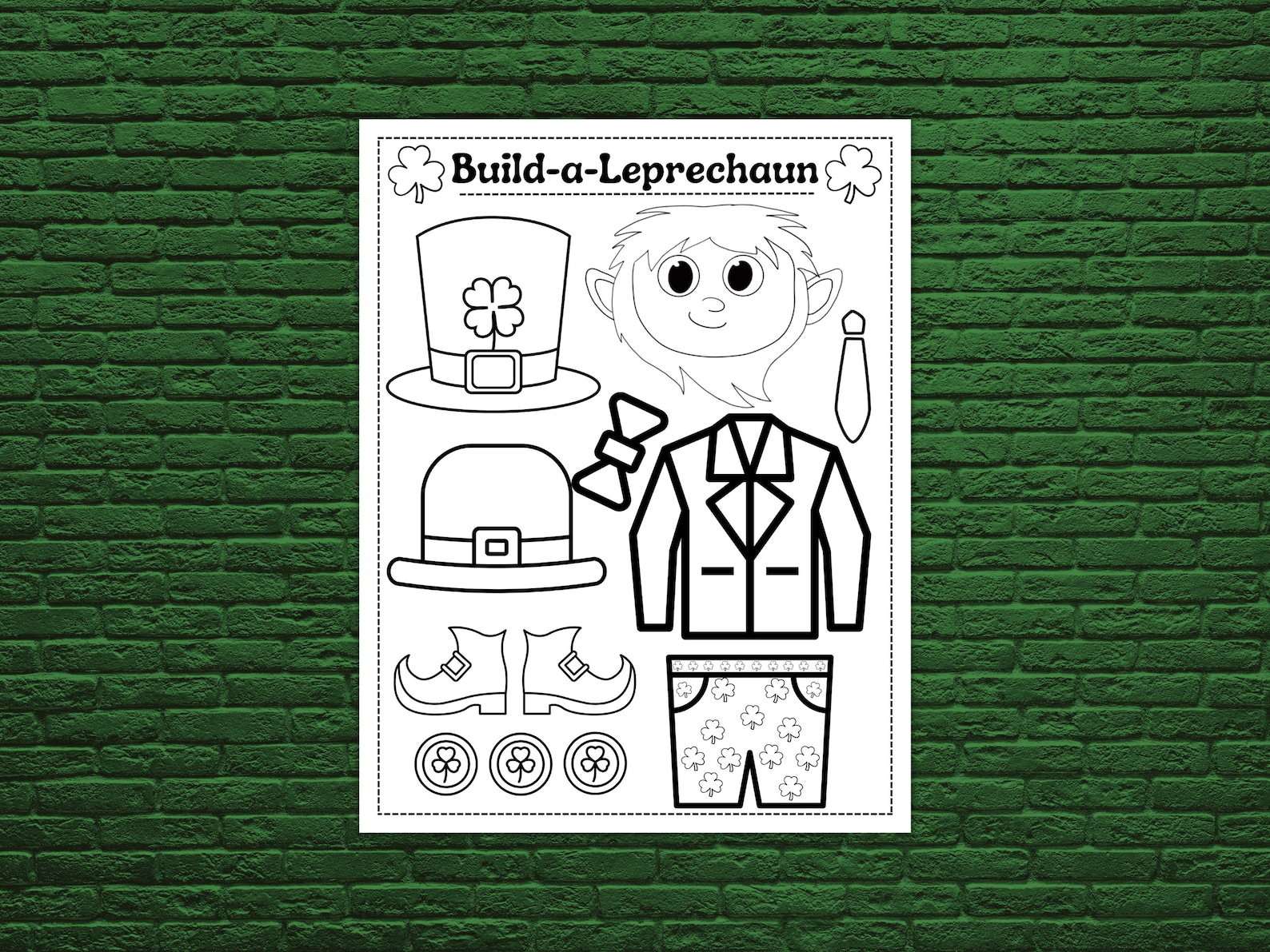 St. Patrick's Cut and Paste Printable - "st. PATRICKS Crafts ...