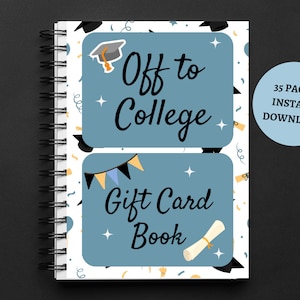 Druckbares College Geschenk Karte Buch, High School Abschluss Geschenk von den Eltern, College Survival Buch, College Care Paket, sofort Download