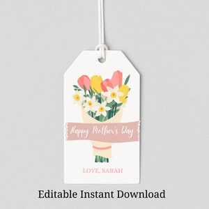 Mother's Day Gift Tags. Tags for Mom. Printable PDF. Instant Download ...