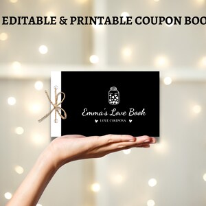Editable Personalized Love Coupons, Editable Coupon, Couple Coupons, Romantic Gift, Valentine Gift, Coupon Gift, Gift for her, Gift for him