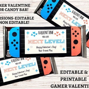 Gamer Valentinstag Karte, Valentinstag Karte DRUCKBAR Valentinstag, Klassenzimmer Valentinstag, INSTANT DOWNLOAD, Game Controller, Valentinstag