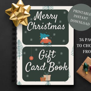 Weihnachtsgeschenkkartenbuch, Weihnachtsgeschenk, Weihnachtsgeschenkkartenhalter, Geschenkkarte Fotoalbum, Bauen Sie Ihr eigenes Geschenkkartenbuch